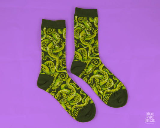 Tentacles Green - Socks