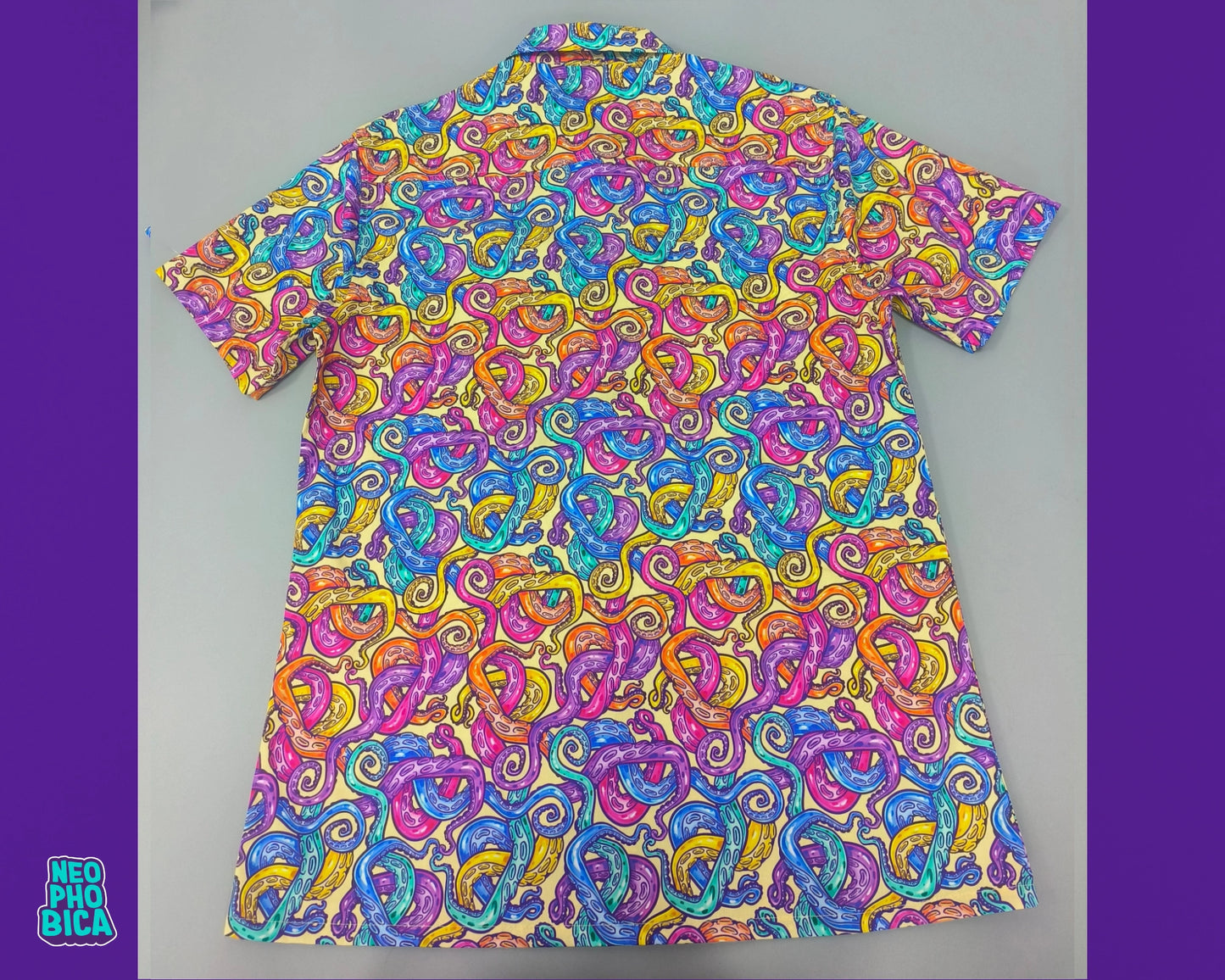 PRE ORDER: Rainbow Tentacles - Button Up Shirt