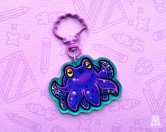 Tiny Kraken Purple - Acrylic Charm