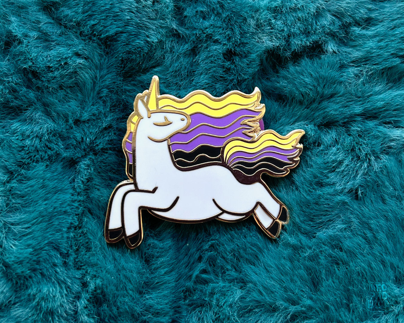 Nonbinary Unicorn - Enamel Pin