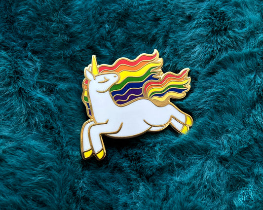 Rainbow Unicorn - Enamel Pin