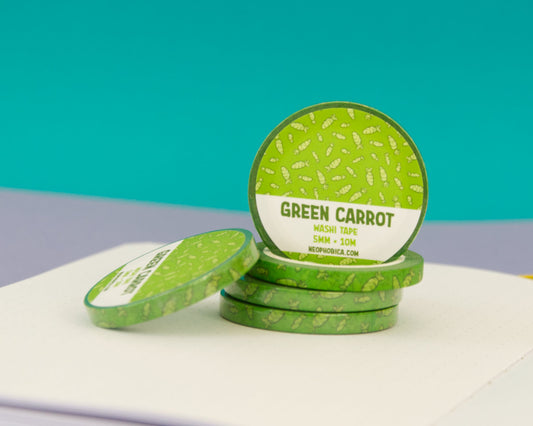 Green Carrot - 5 mm Washi Tape