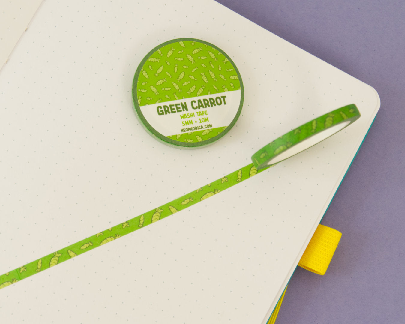 Green Carrot - 5 mm Washi Tape