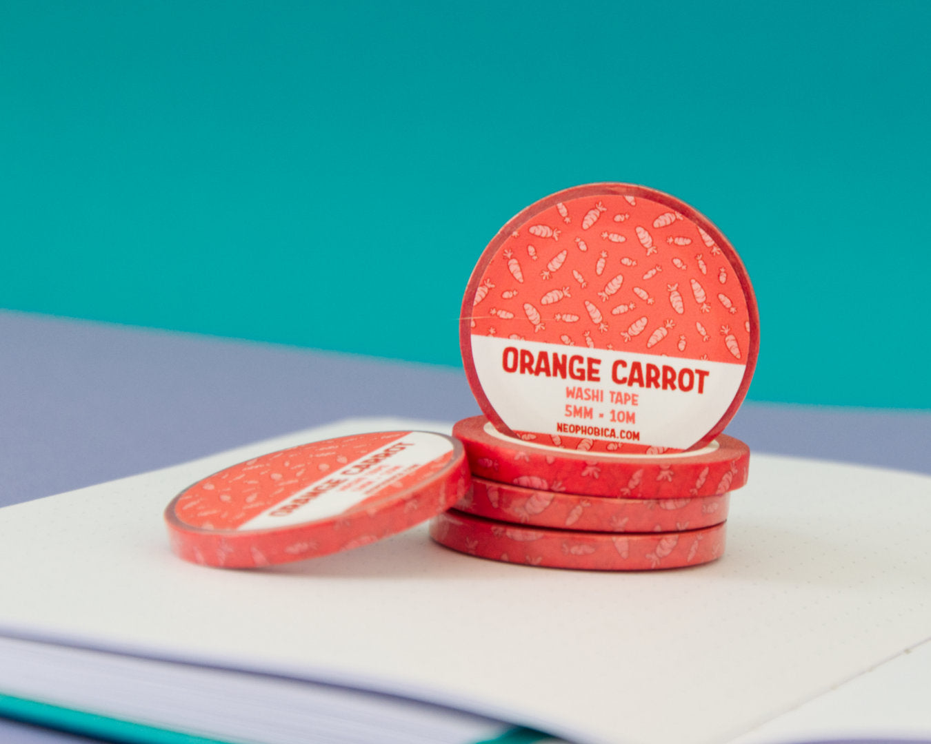 Orange Carrot - 5 mm Washi Tape