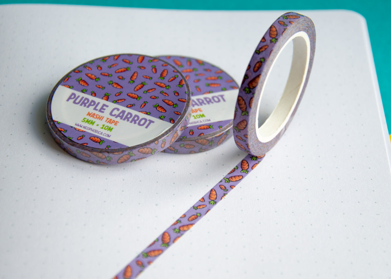 Purple Carrot - 5 mm Washi Tape