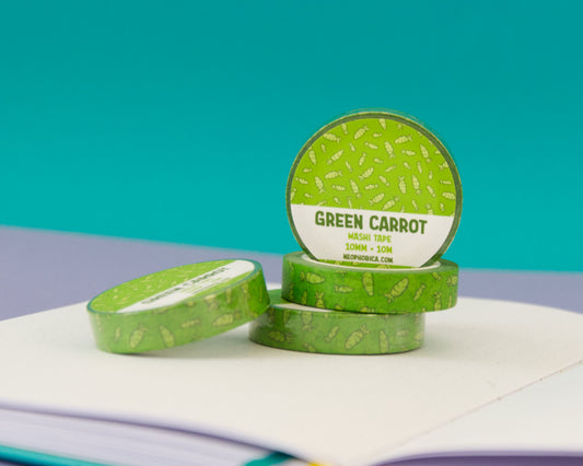 Green Carrot - 10 mm Washi Tape