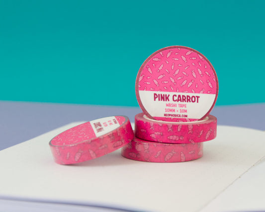 Pink Carrot - 10 mm Washi Tape