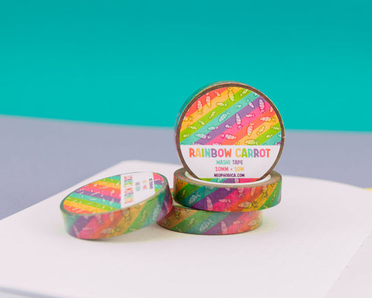 Rainbow Carrot - 10 mm Washi Tape