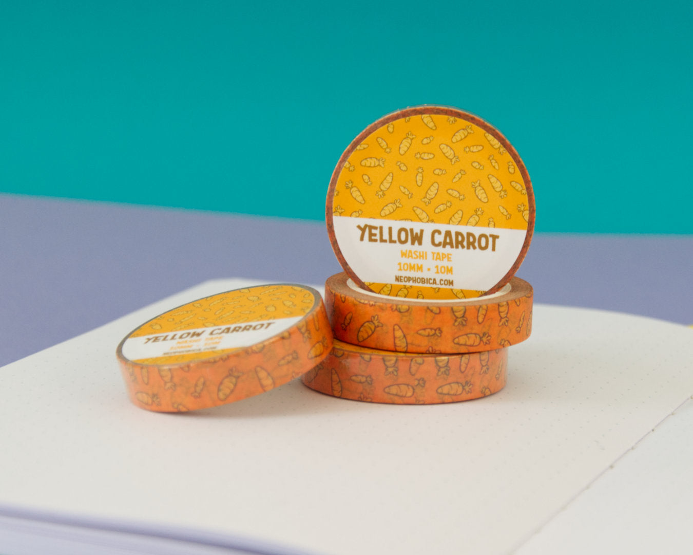 Yellow Carrot - 10 mm Washi Tape