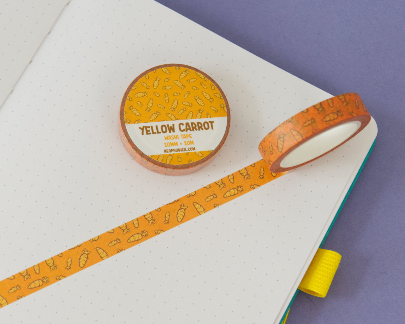 Yellow Carrot - 10 mm Washi Tape