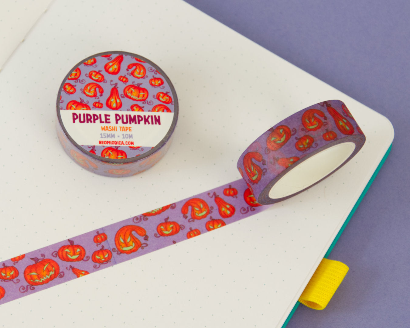 Purple Pumpkins - 15 mm Washi Tape