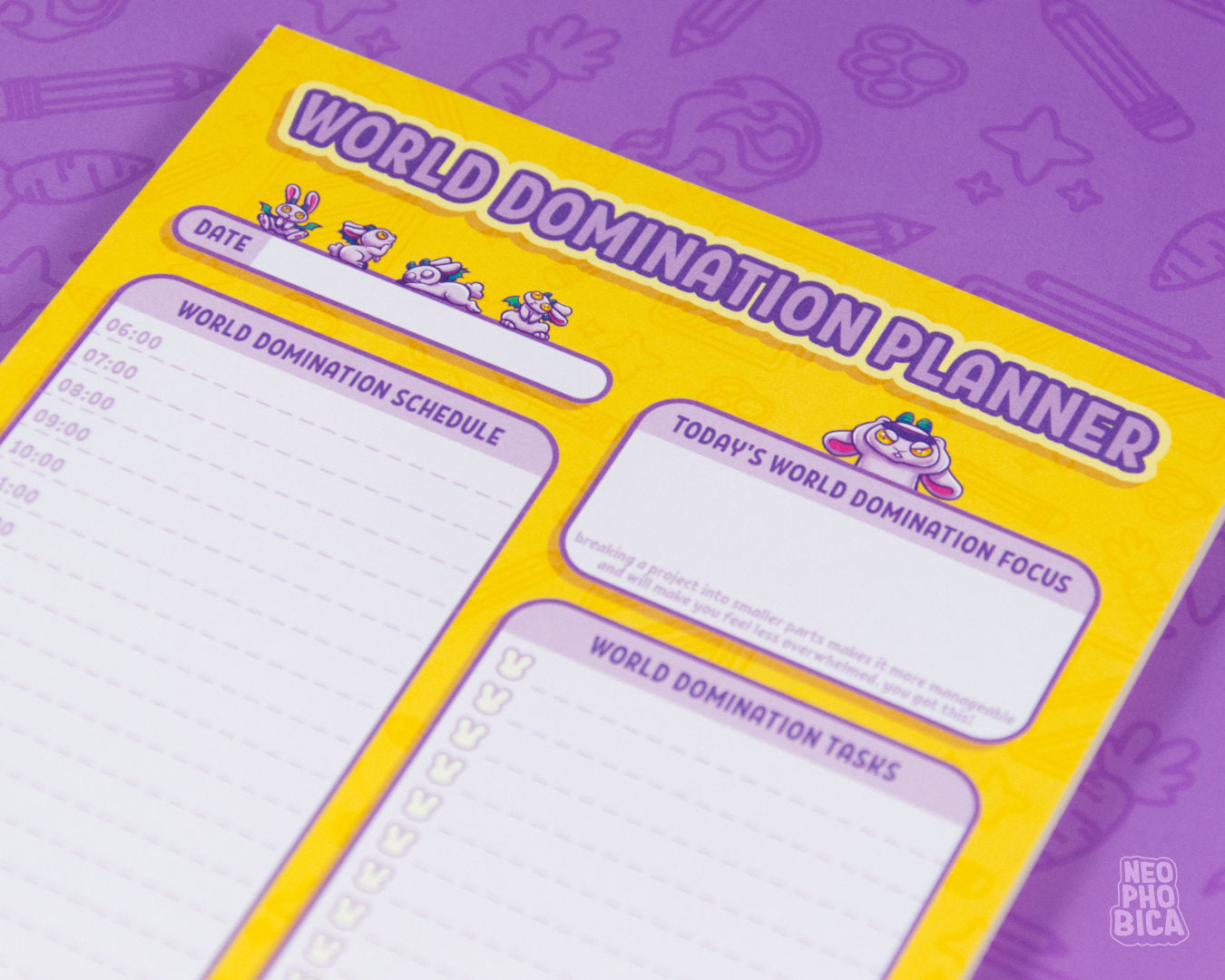 World Domination Planner - Note Pad