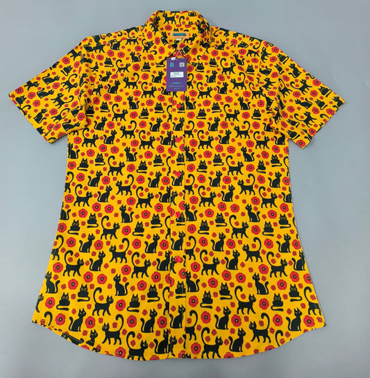 Poppy Voids | Button Up Shirt with Rounded Hem