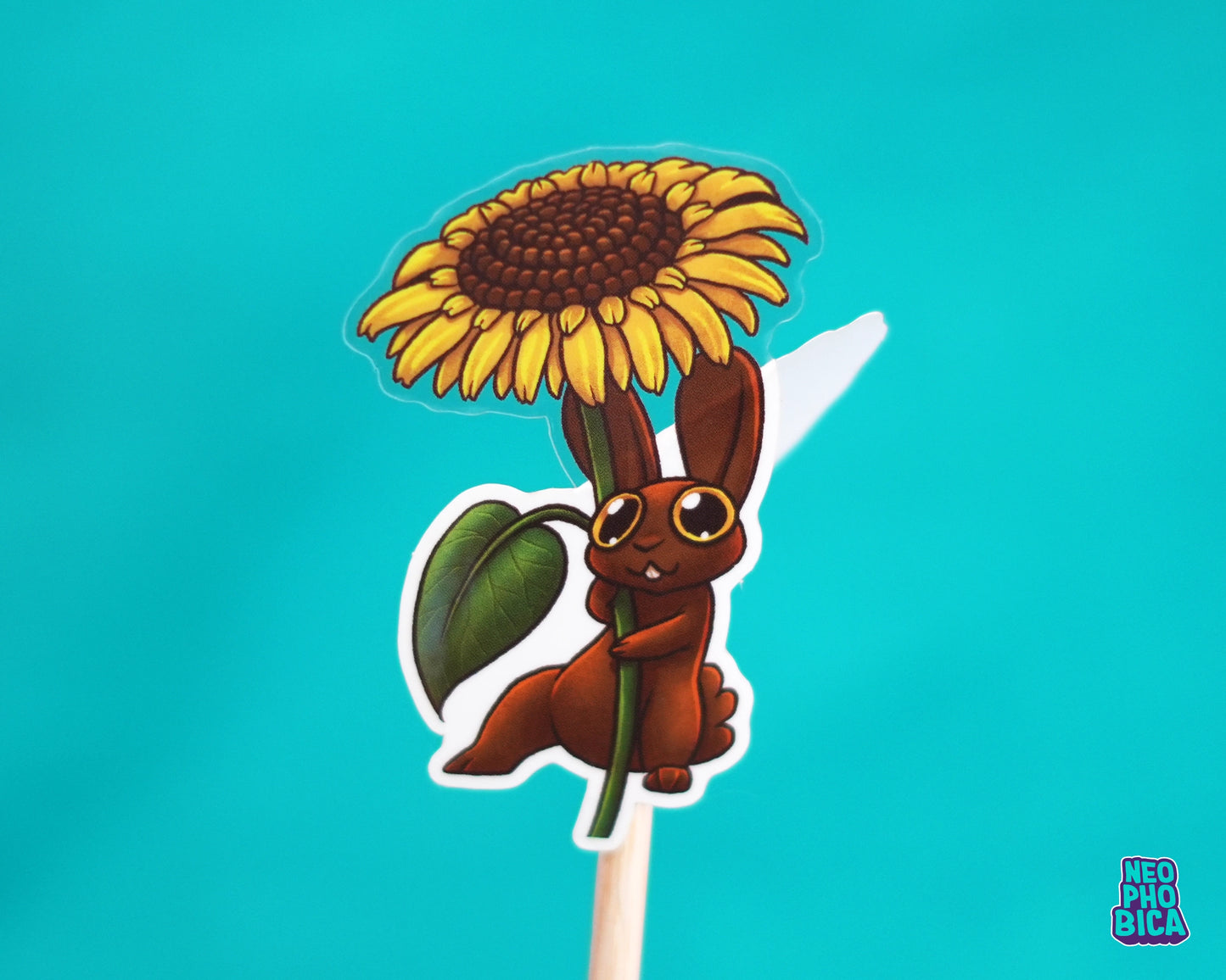 Sunflower Bun - Transparent Sticker